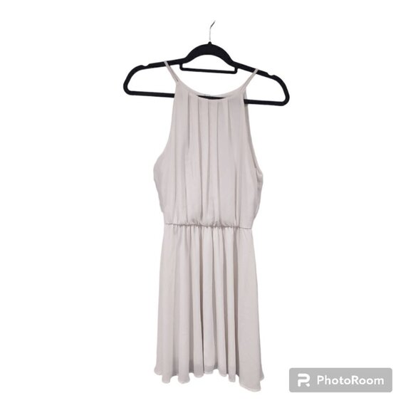Women's Lush Off White Sleeveless Midi Dress Size Small - Picture 1 of 4